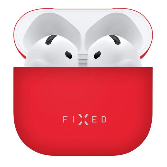 Θήκη Fixed Silky για Apple AirPods 4, Κόκκινη