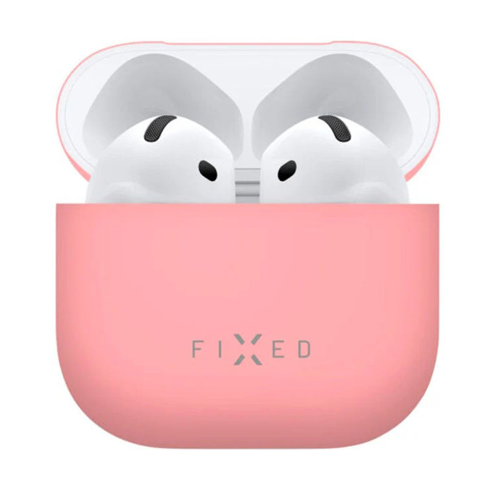 Θήκη Fixed Silky για Apple AirPods 4, Ροζ