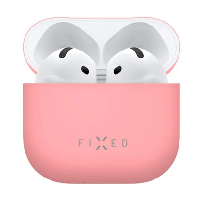 Θήκη Fixed Silky για Apple AirPods 4, Ροζ