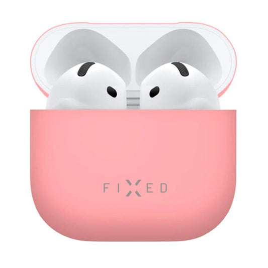 Θήκη Fixed Silky για Apple AirPods 4, Ροζ