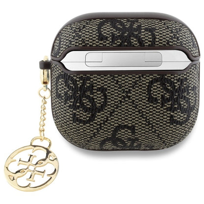 Θήκη Guess 4G Charm για Apple AirPods 4, Καφέ