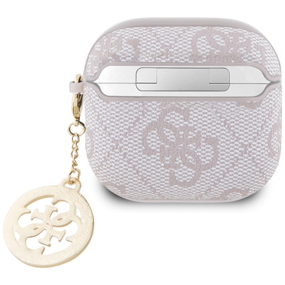 Θήκη Guess 4G Strass Charm για Apple AirPods 4, Ροζ