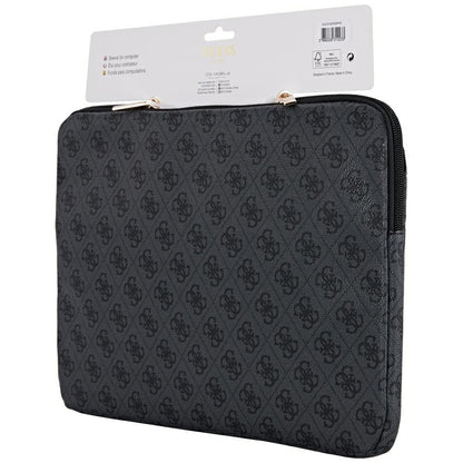 Θήκη Guess 4G Triangle Logo για Laptop 14inch, Μαύρη
