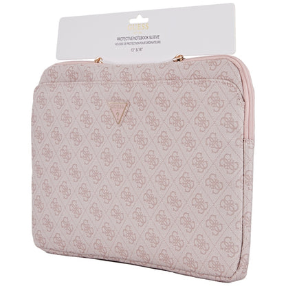 Guess 4G Triangle Logo Case for 14-inch Laptop, Pink