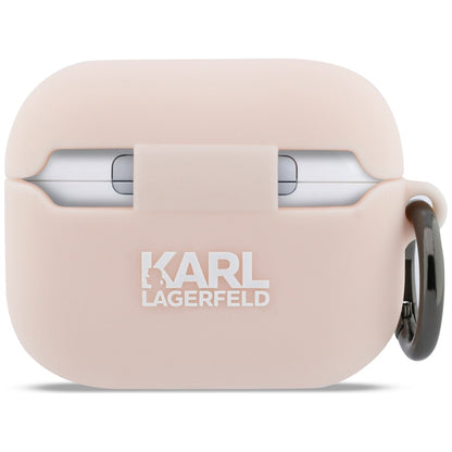 Θήκη Karl Lagerfeld Silicone Choupette's Head 3D για Apple AirPods Pro 3, Ροζ