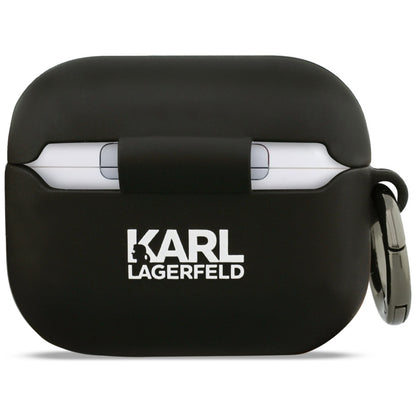 Θήκη Karl Lagerfeld Silicone Karl & Choupette 3D για Apple AirPods Pro 3, Μαύρη