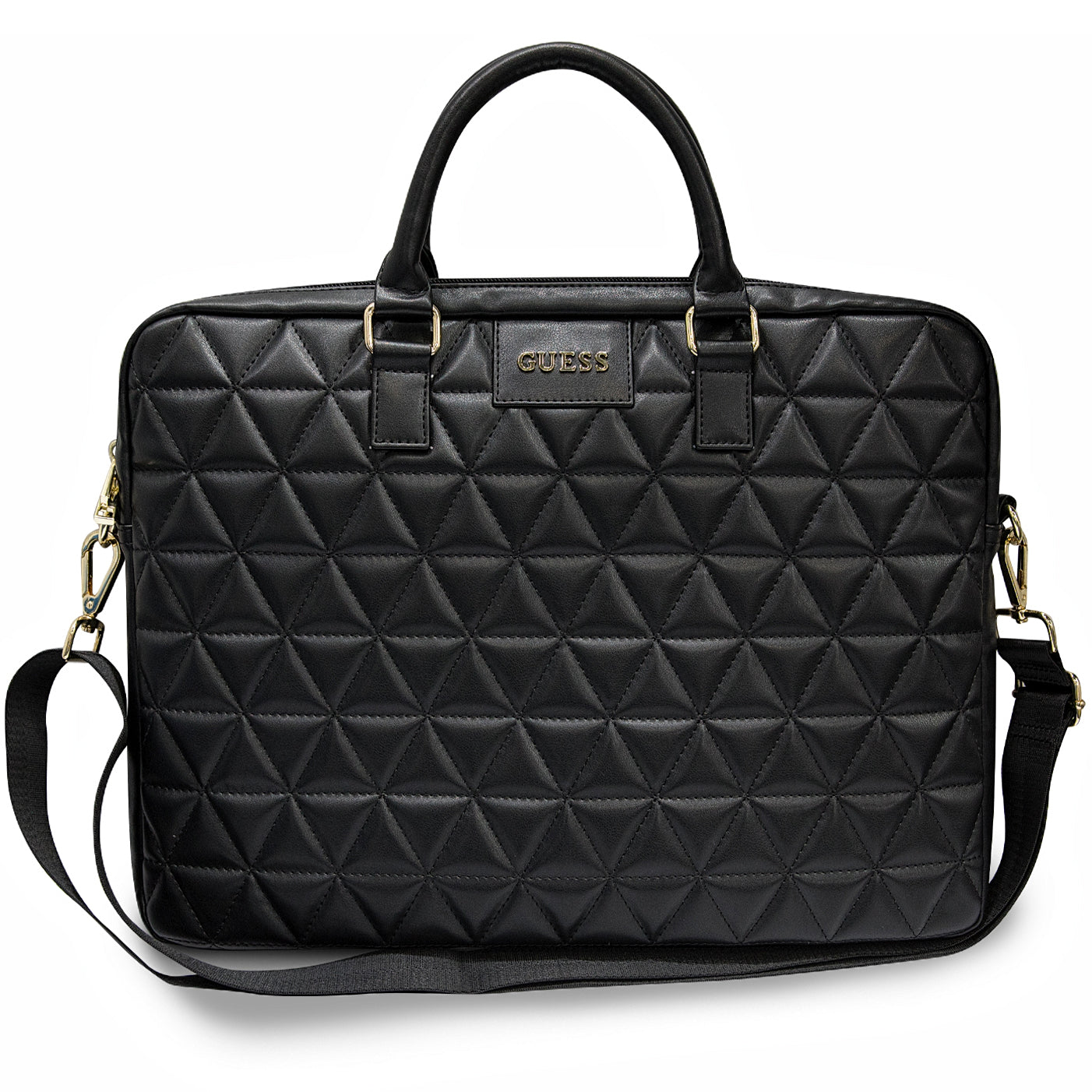 Τσάντα Guess Quilted για Laptop 15inch, Μαύρη