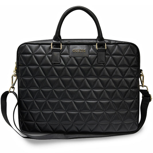 Τσάντα Guess Quilted για Laptop 15inch, Μαύρη