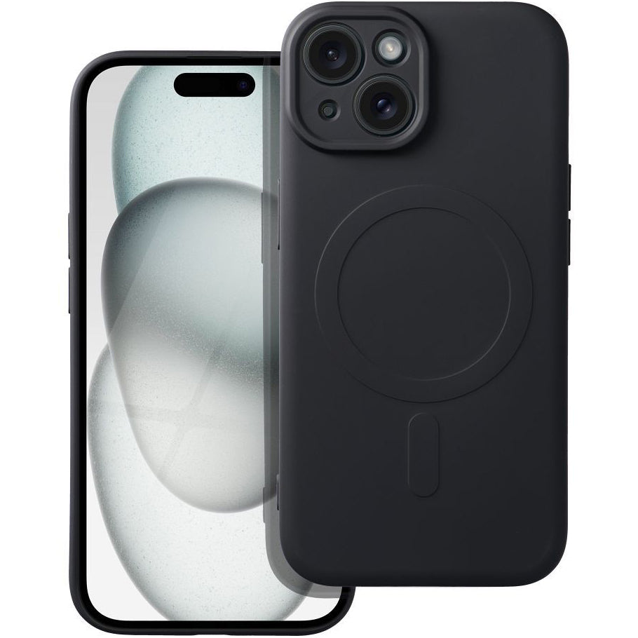 MagSafe Case for Apple iPhone 15, OEM, Silicone Mag, Black