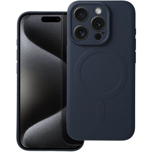 Θήκη MagSafe για Apple iPhone 15 Pro, OEM, Silicone Mag, Μπλε σκούρο
