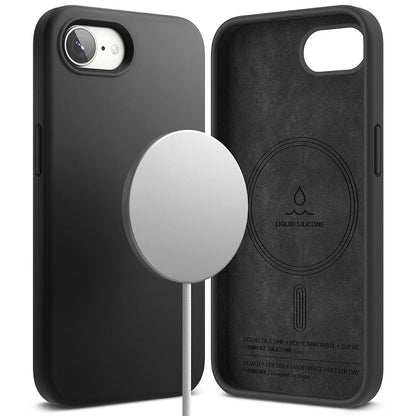 MagSafe Case for Apple iPhone 16e, Ringke, Magnetic Silicone, Black