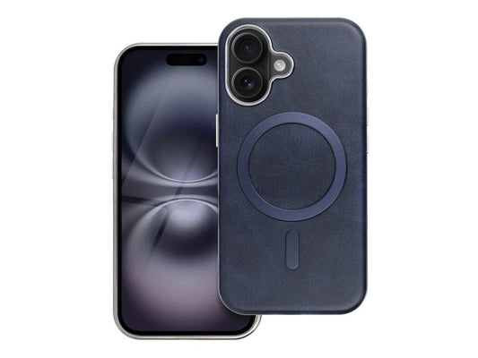 Θήκη MagSafe για Apple iPhone 16 Pro, OEM, Gentleman Mag, Μπλε Σκούρο