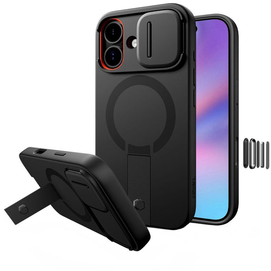 Θήκη MagSafe για Apple iPhone 17, Tech-Protect, Kevlar Aura, Μαύρη