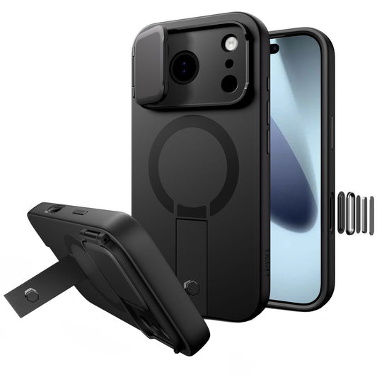 Θήκη MagSafe για Apple iPhone 17 Pro, Tech-Protect, Kevlar Aura, Μαύρη