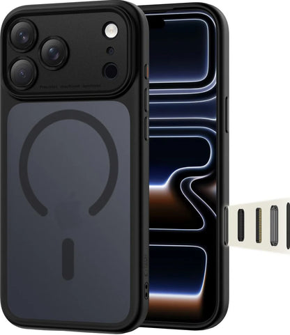 Θήκη MagSafe για Apple iPhone 17 Pro Max, Tech-Protect, MagPeak, Ματ Μαύρη