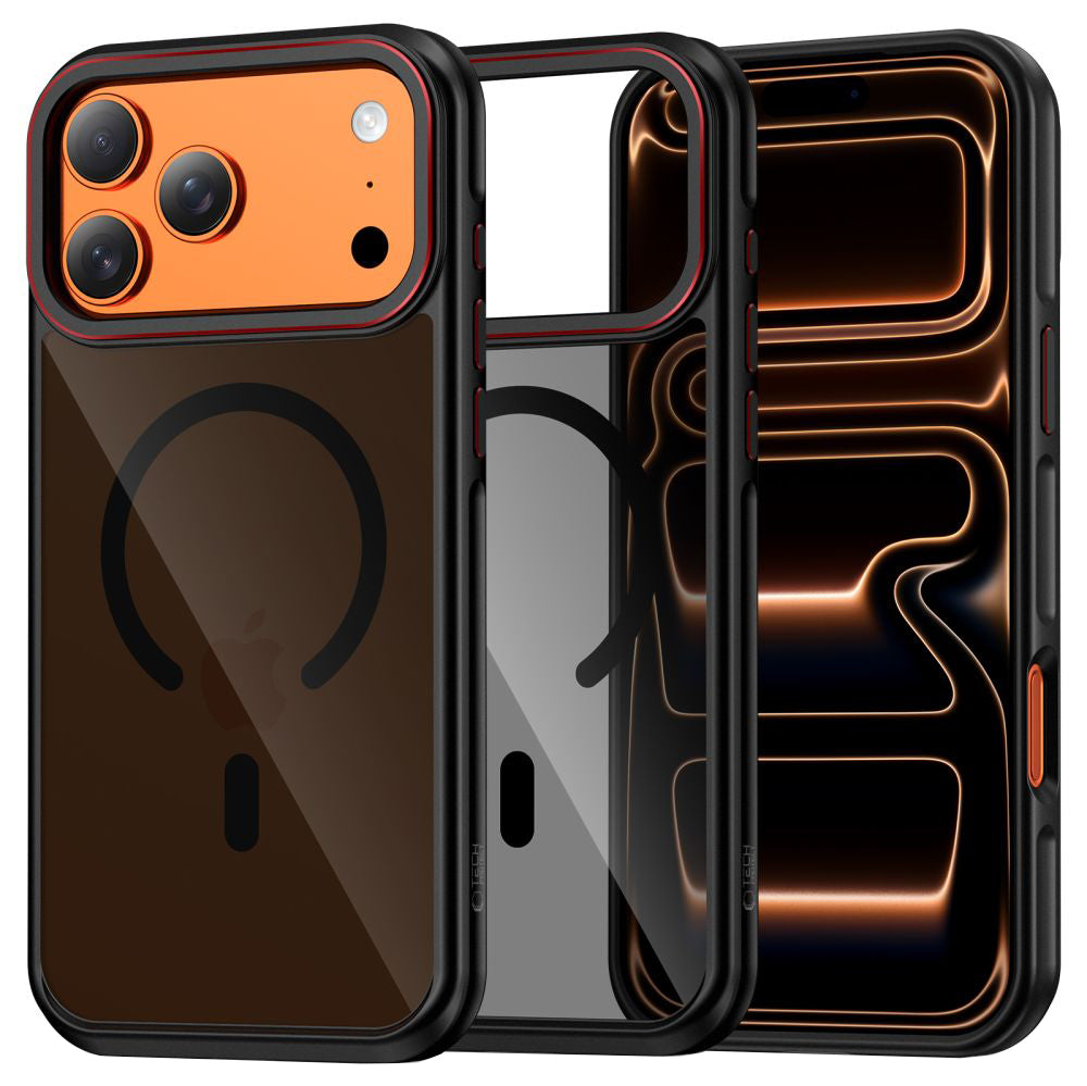 Θήκη MagSafe για Apple iPhone 17 Pro, Tech-Protect, Maghybrid, Μαύρη