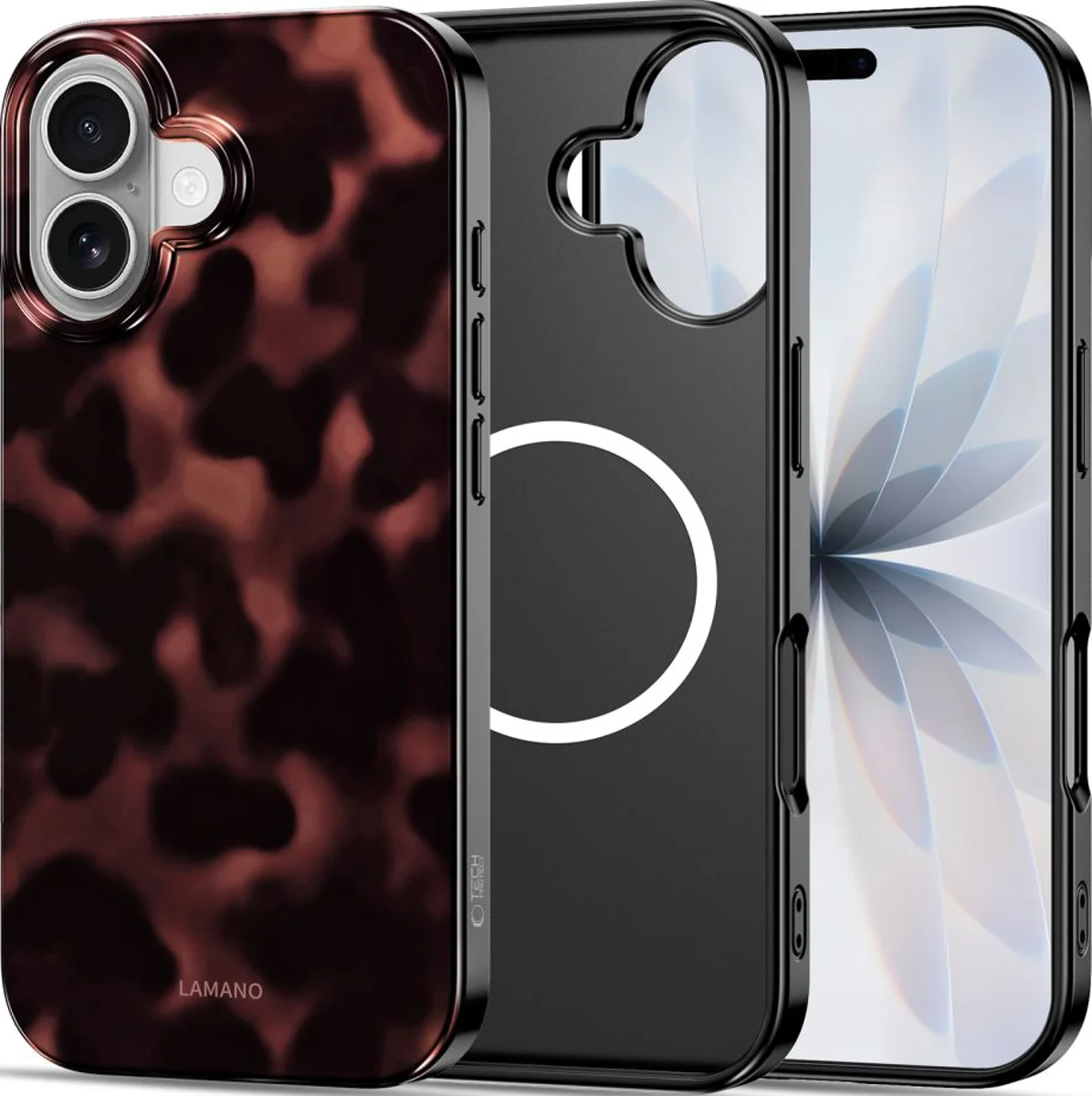 MagSafe Case for Apple iPhone 17, Tech-Protect, Lamano Panther, Black