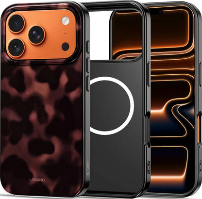 MagSafe Case for Apple iPhone 17 Pro, Tech-Protect, Lamano Panther, Black