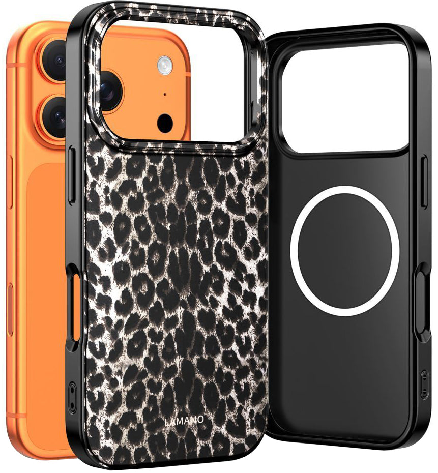 Θήκη MagSafe για Apple iPhone 17 Pro, Tech-Protect, Lamano Leopard, Μαύρη