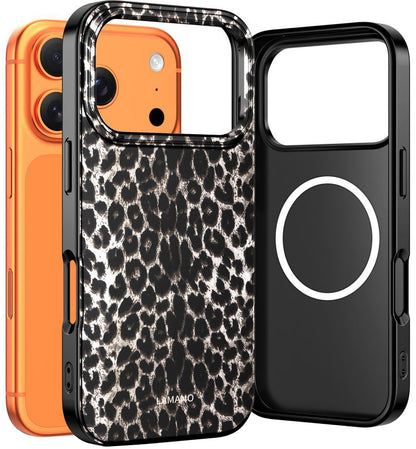 Θήκη MagSafe για Apple iPhone 17 Pro, Tech-Protect, Lamano Leopard, Μαύρη