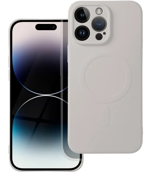 Θήκη MagSafe για Apple iPhone 17 Pro, OEM, Silicone Mag, Γκρι