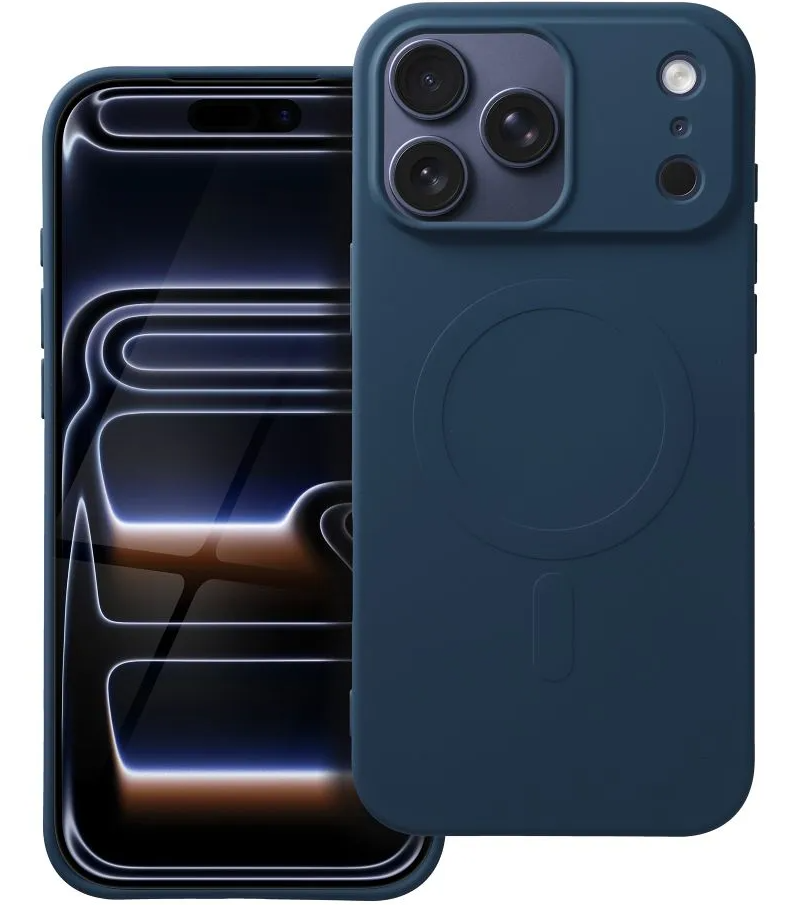 Θήκη MagSafe για Apple iPhone 17, OEM, Silicone Mag (Μεγάλη Τρύπα), Μπλε