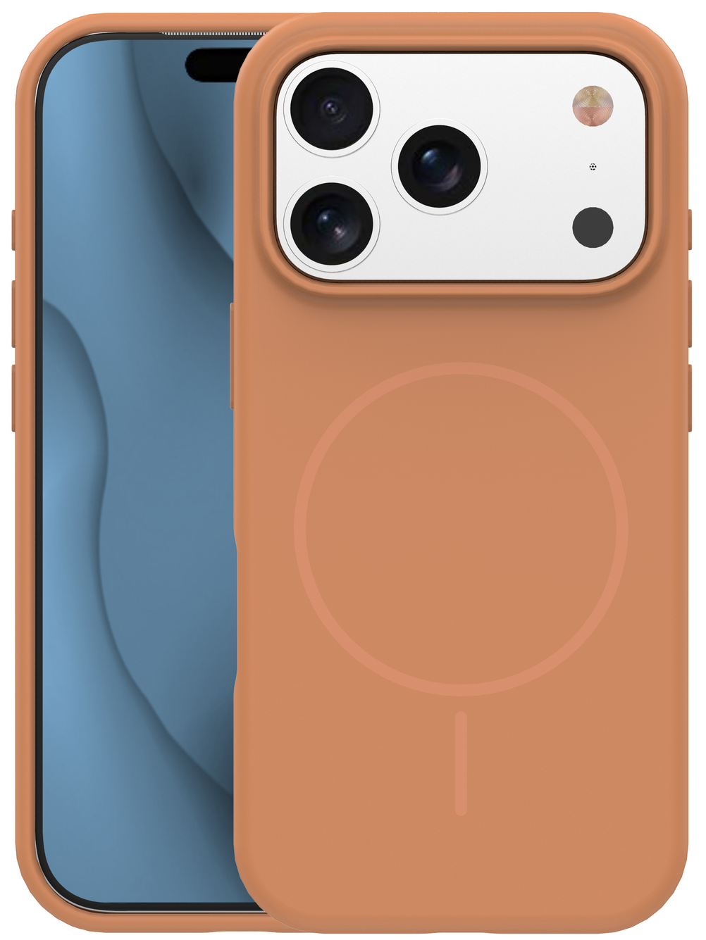 MagSafe Case for Apple iPhone 17 Pro, OEM, Silicone Thin, Orange