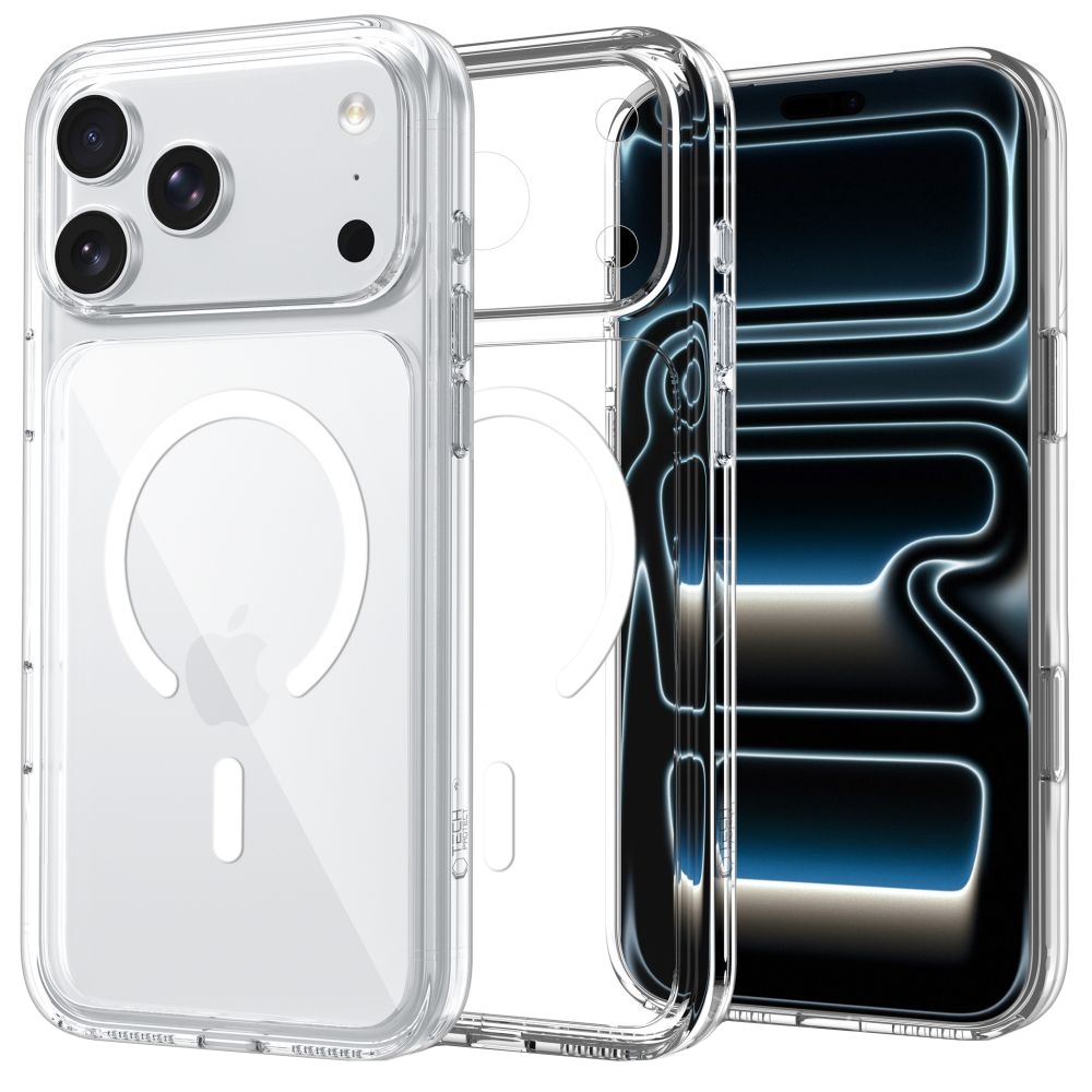 Θήκη MagSafe για Apple iPhone 18 Pro / 17 Pro, Tech-Protect, Flexair Hybrid CC, Διαφανής
