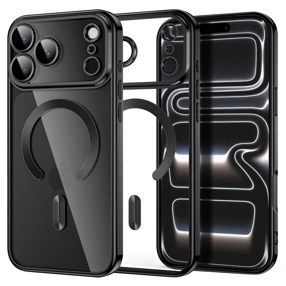 Θήκη MagSafe για Apple iPhone 18 Pro Max / 17 Pro Max, Tech-Protect, Magflex, Μαύρο Σατινέ