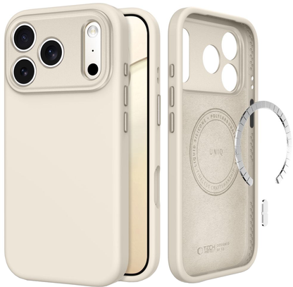 Θήκη MagSafe για Apple iPhone 18 Pro / 17 Pro, Tech-Protect, Uniq CC, Μπεζ