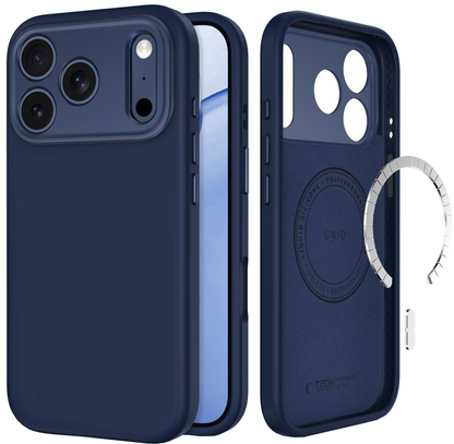 Θήκη MagSafe για Apple iPhone 18 Pro / 17 Pro, Tech-Protect, Uniq CC, Μπλε σκούρο