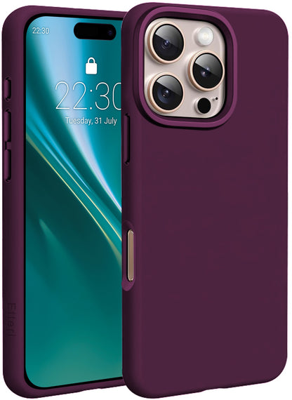 MagSafe Case for Apple iPhone 16 Pro, Etteri, Silicone Mag, Burgundy