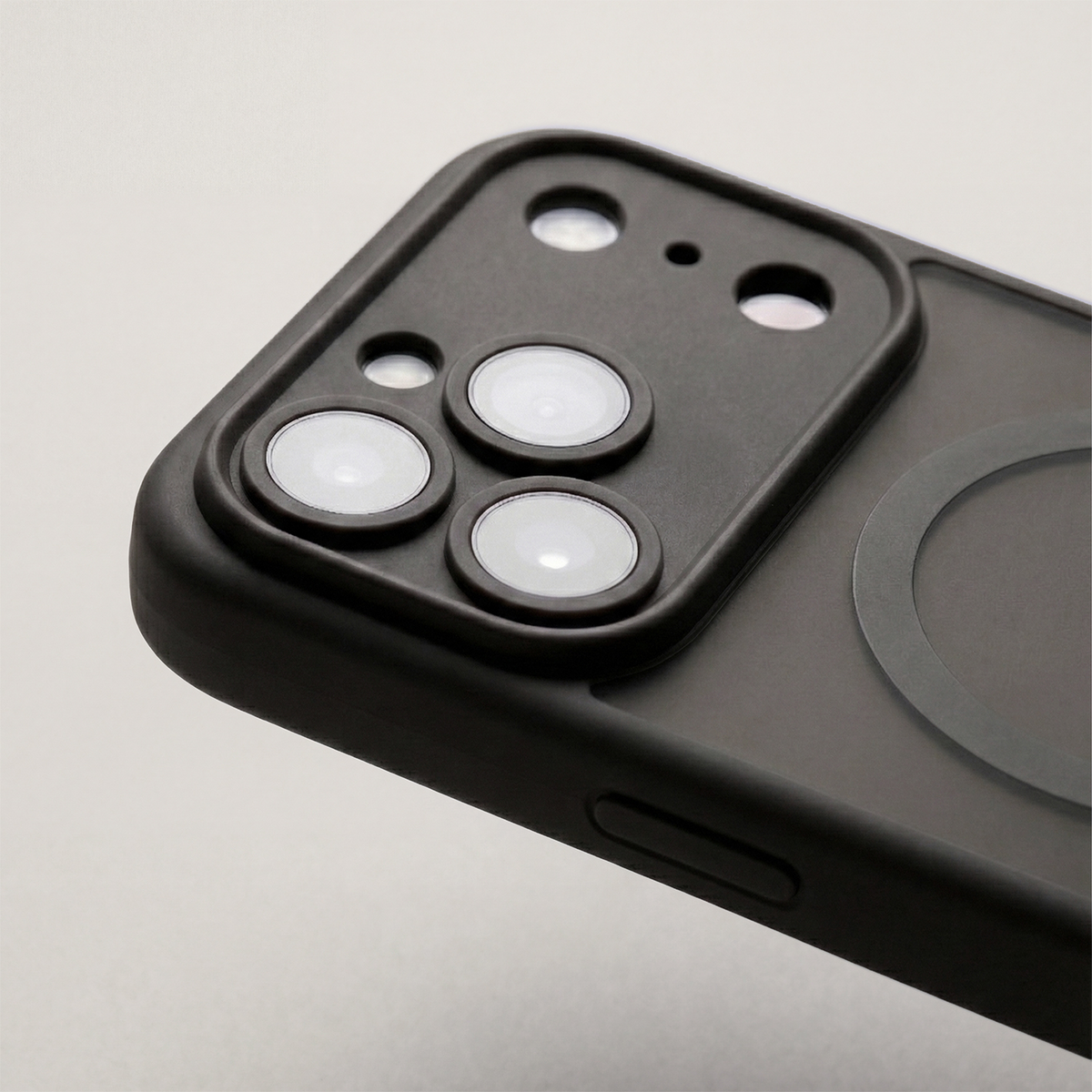 Θήκη MagSafe για Apple iPhone 18 Pro / 17 Pro, OEM, Mag Big Hole, Μαύρη Ματ
