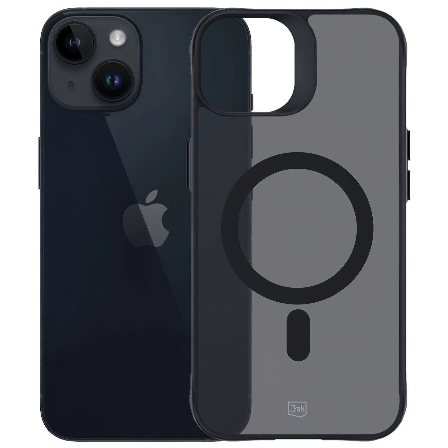 Θήκη MagSafe για Apple iPhone 15, 3MK, Smoke MagCase, Μαύρη