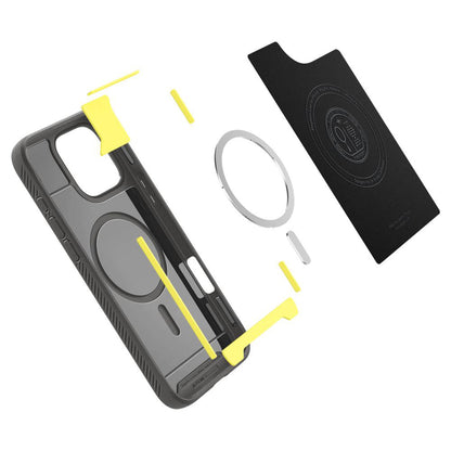 MagSafe Case for Apple iPhone 16 Pro Max, Spigen, Rugged Armor, Gray ACS07987 