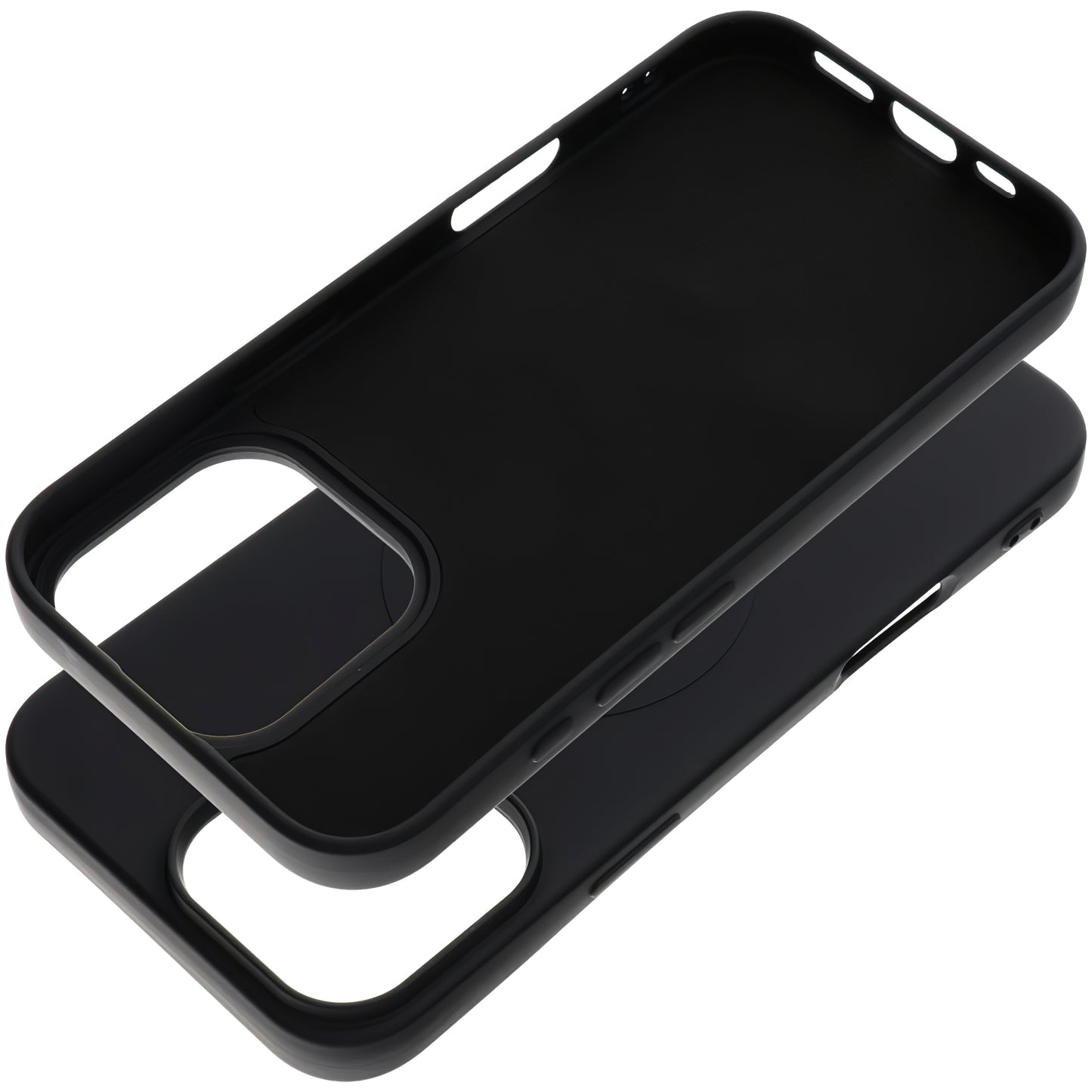 Θήκη MagSafe για Apple iPhone 16 Pro Max, OEM, Silicone Mag (Μεγάλη Τρύπα), Μαύρη