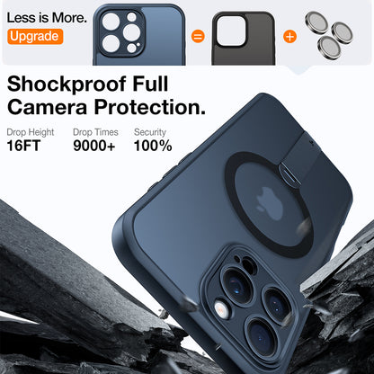 Θήκη MagSafe για Apple iPhone 16 Pro, Torras, Pstand Spin, Μαύρη