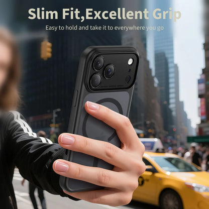 Θήκη MagSafe για Apple iPhone 17 Pro Max, Tech-Protect, MagPeak, Ματ Μαύρη