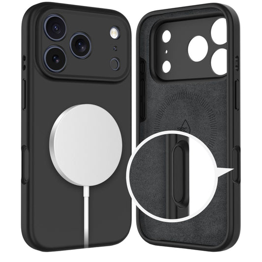MagSafe Case for Apple iPhone 17 Pro, Tech-Protect, Silicone, Black