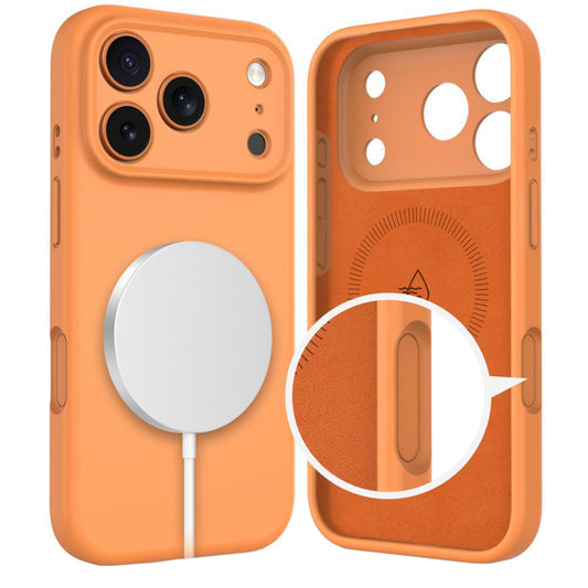 MagSafe Case for Apple iPhone 17 Pro, Tech-Protect, Silicone, Orange