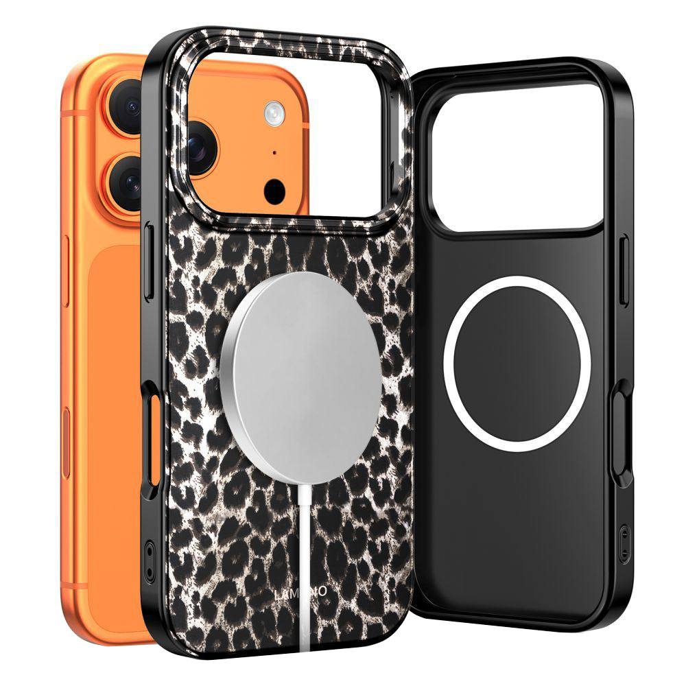 Θήκη MagSafe για Apple iPhone 17 Pro, Tech-Protect, Lamano Leopard, Μαύρη