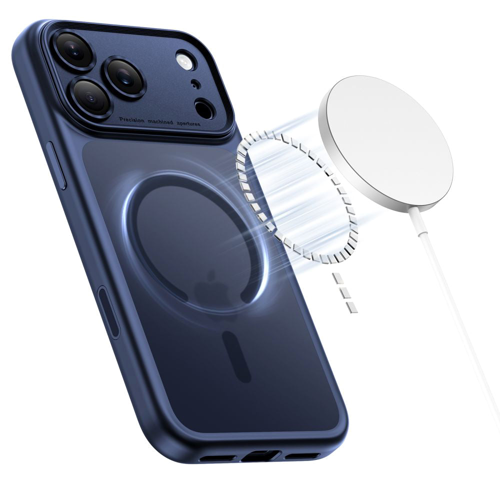 Θήκη MagSafe για Apple iPhone 17 Pro Max, Tech-Protect, MagPeak, Ματ Μπλε