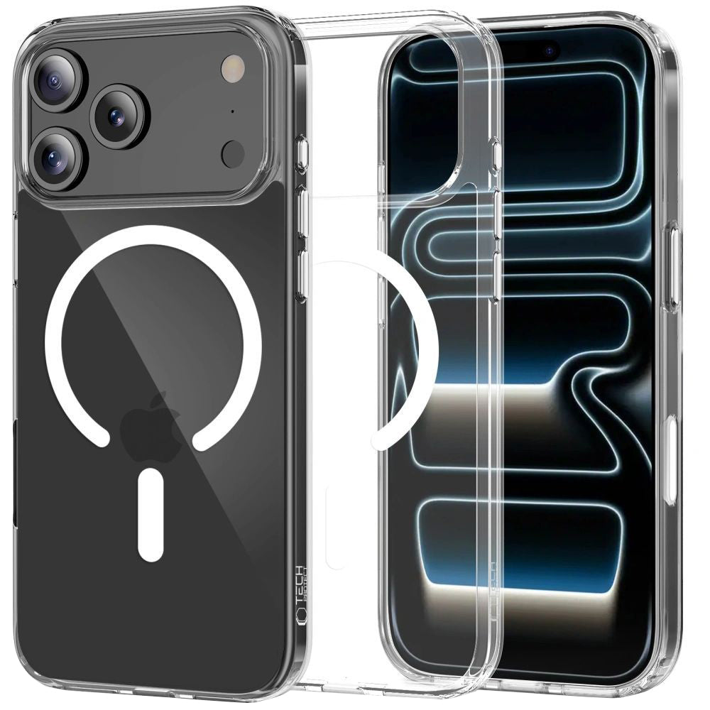 Θήκη MagSafe για Apple iPhone 17 Pro Max, Tech-Protect, Flexair Hybrid CC, Διάφανη