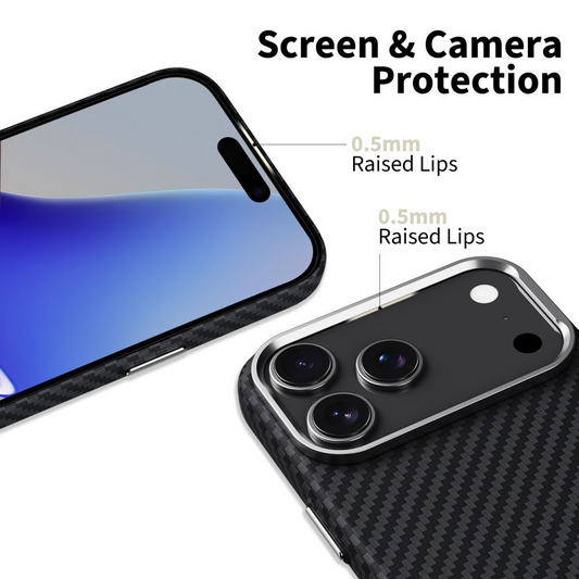 Θήκη MagSafe για Apple iPhone 17 Pro Max, Tech-Protect, Ion Carbon, Μαύρη