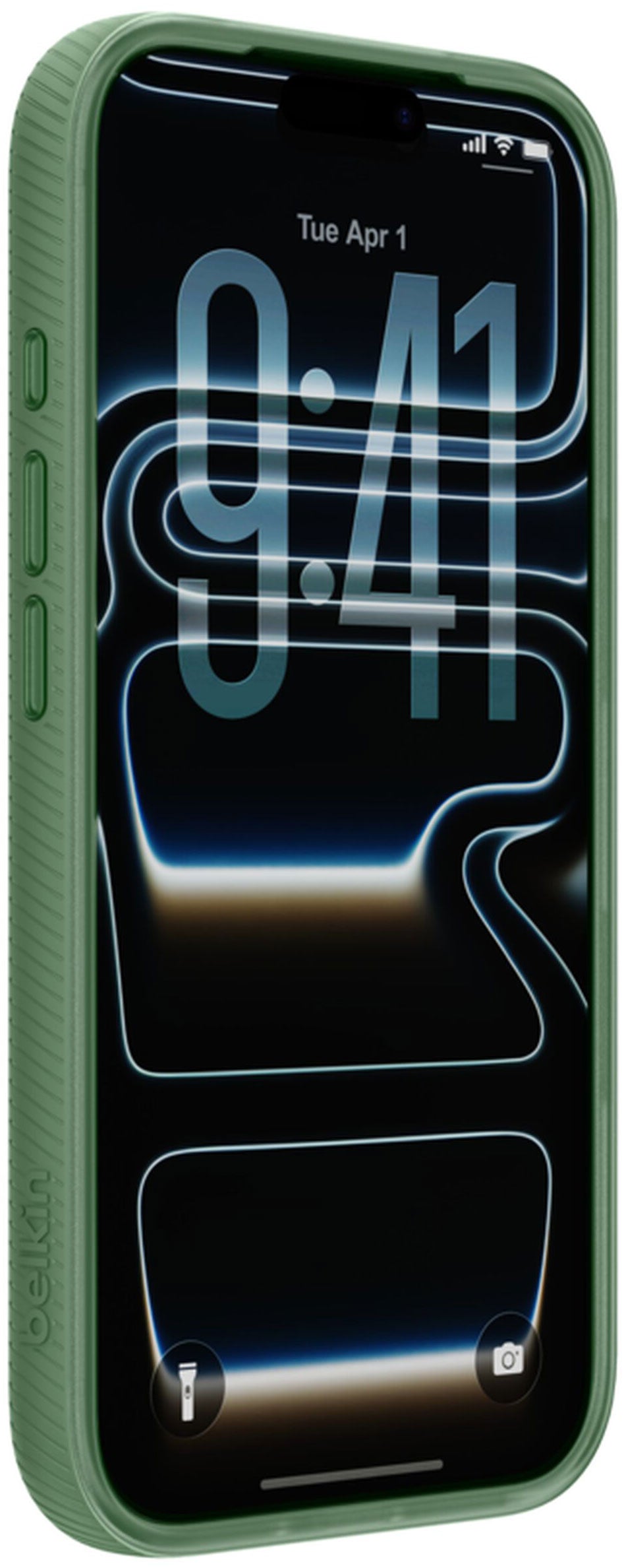 MagSafe Case for Apple iPhone 17 Pro, Belkin, SheerForce Grip, Green MSA035hqSE