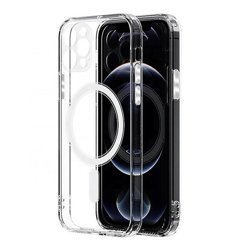 Θήκη MagSafe για Apple iPhone 16 Pro Max, OEM, Διαφανής με Προστασία Κάμερας, Διαφανής