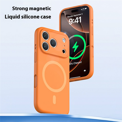 MagSafe Case for Apple iPhone 17 Pro Max, OEM, Liquid Silicone, Black