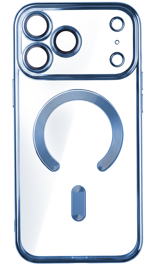 Θήκη MagSafe για Apple iPhone 18 Pro Max / 17 Pro Max, OEM, Χρώμα Chrome Mag, Μπλε