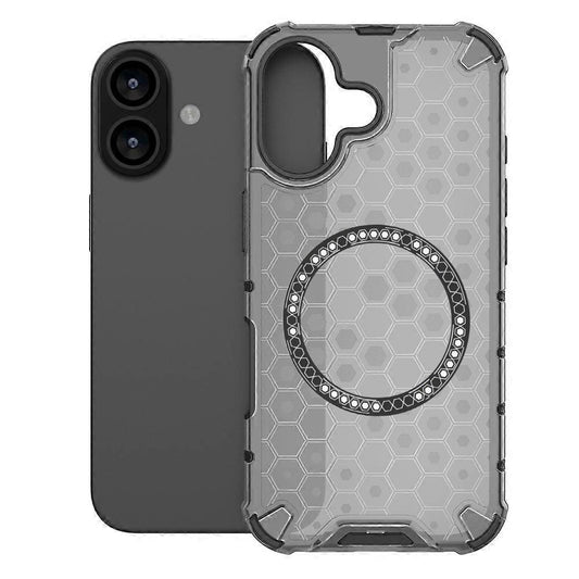 Θήκη MagSafe για Apple iPhone 17, Techsuit, HoneyComb Shield, Μαύρη