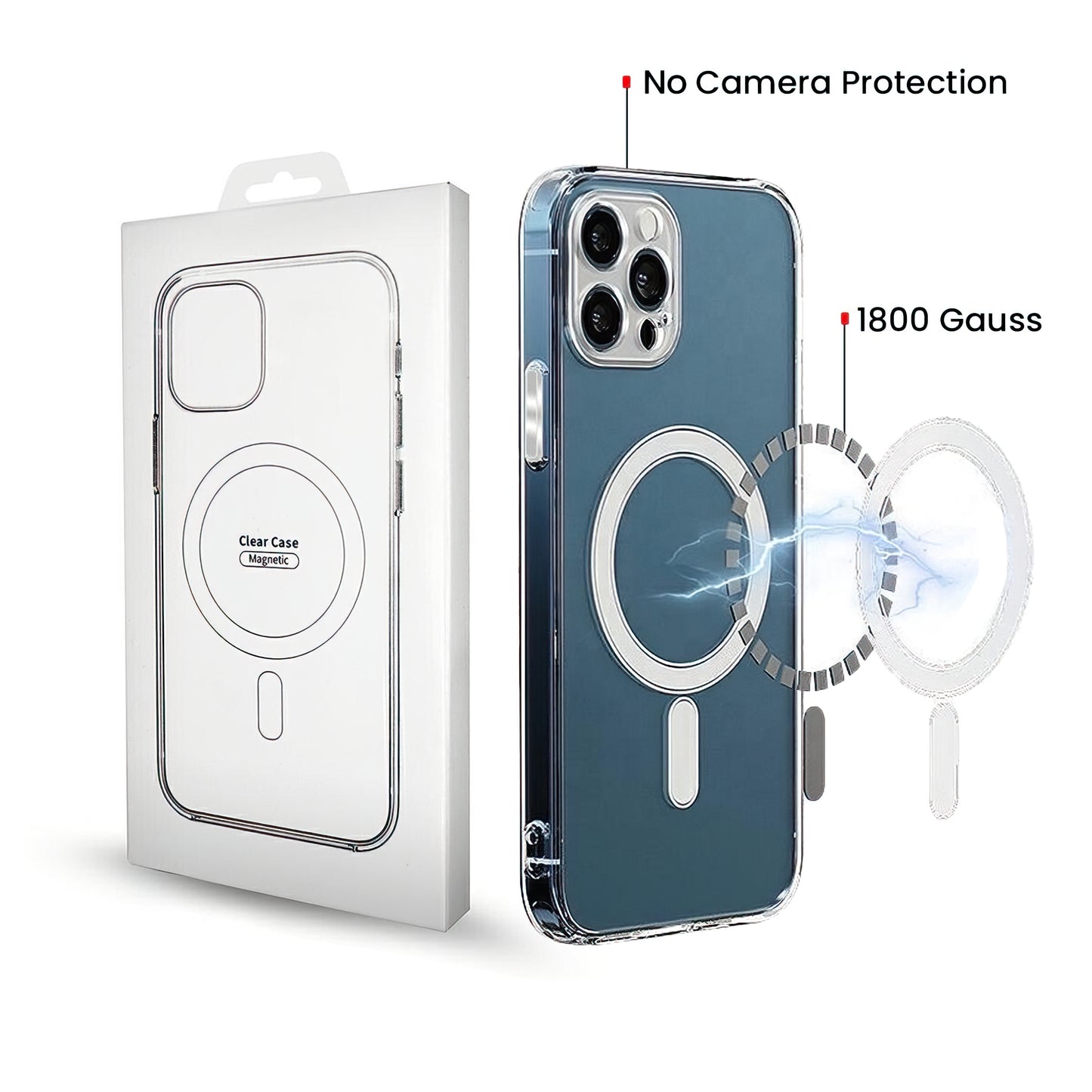 Θήκη MagSafe για Apple iPhone 17 Pro Max, OEM, Διάφανη, Σαφής